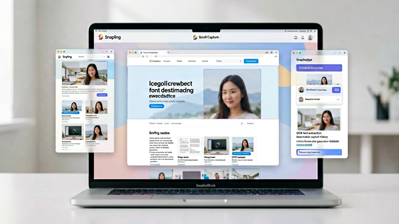Snapling scrolling screenshot capture interface on Mac